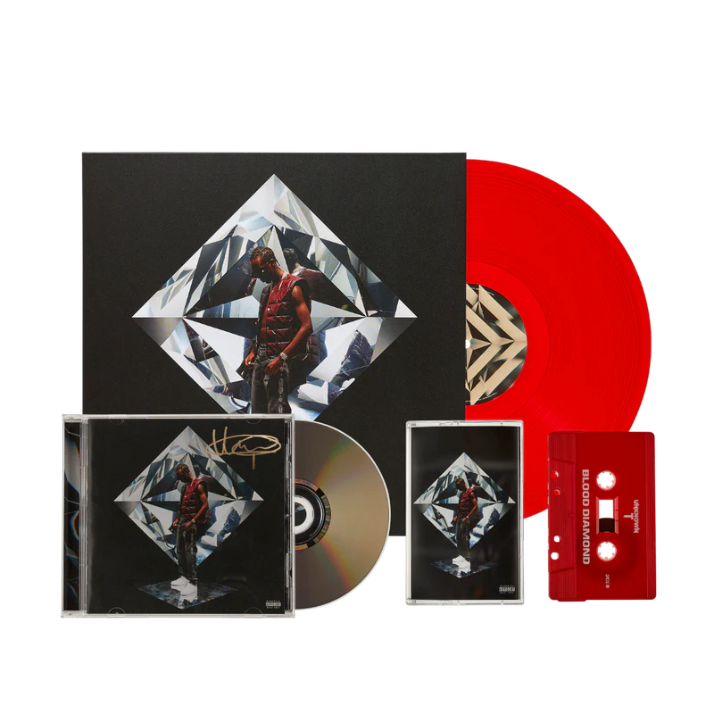 Blood Diamond: Cassette, Signed CD + Red Vinyl